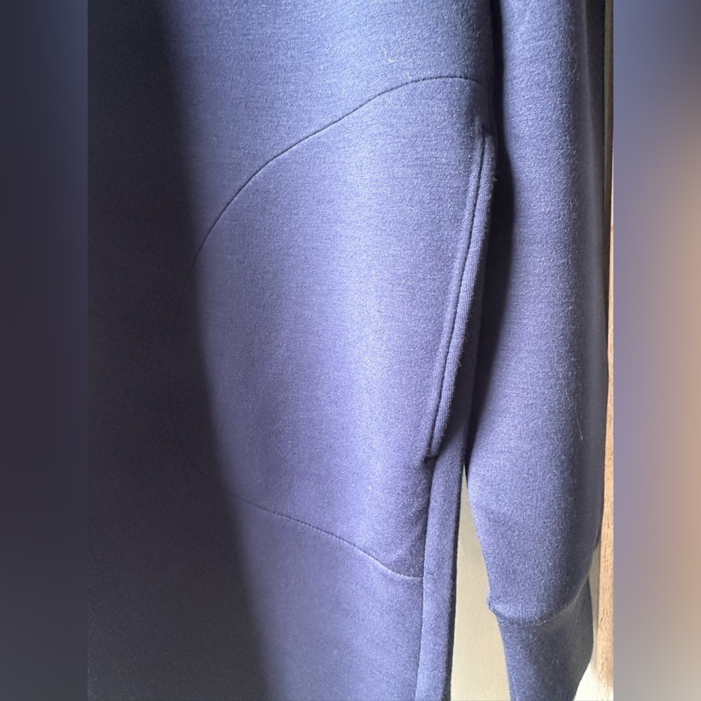 SPANX AIRESSENTIALS CREW NECK DRESS - TIMELESS NAVY- SIZE XS - Picture 5 of 5
